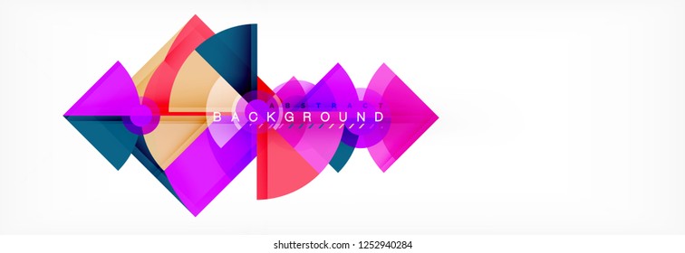 Modern geometric abstract background, vector trendy design