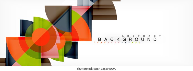 Modern geometric abstract background, vector trendy design