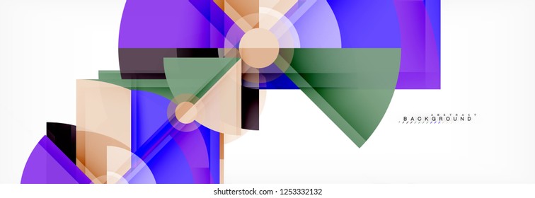 Modern geometric abstract background, vector trendy design