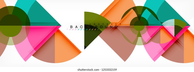 Modern geometric abstract background, vector trendy design