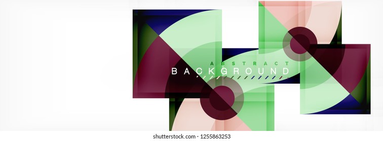 Modern geometric abstract background, vector trendy design