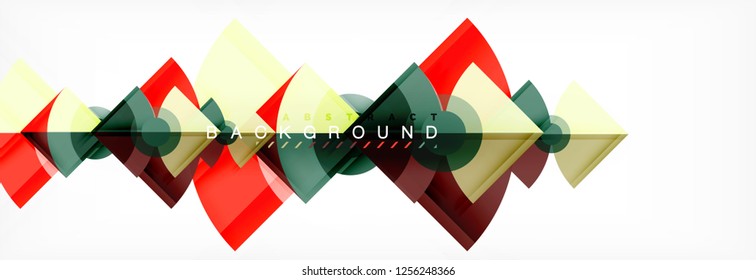 Modern geometric abstract background, vector trendy design