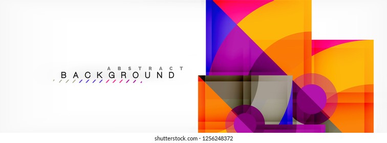 Modern geometric abstract background, vector trendy design