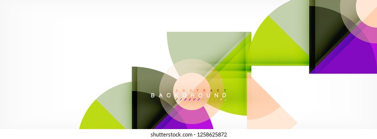 Modern geometric abstract background, vector trendy design