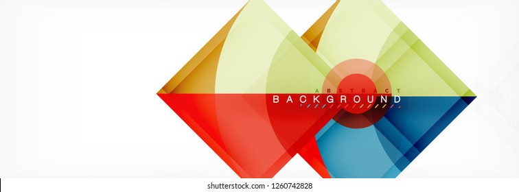 Modern geometric abstract background, vector trendy design