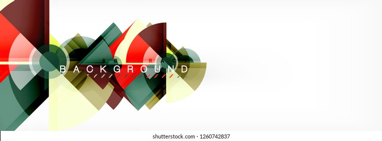 Modern geometric abstract background, vector trendy design