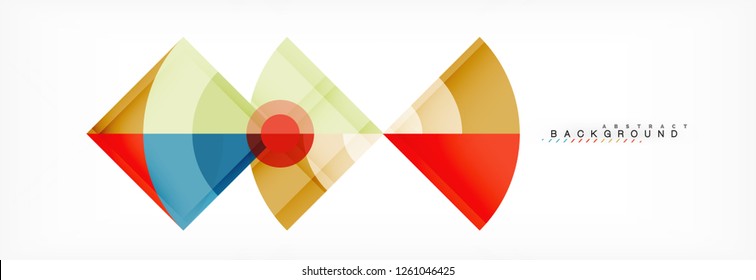 Modern geometric abstract background, vector trendy design