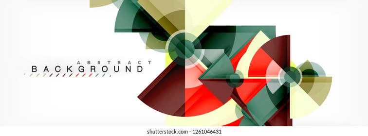 Modern geometric abstract background, vector trendy design