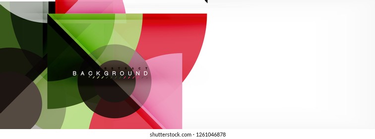 Modern geometric abstract background, vector trendy design