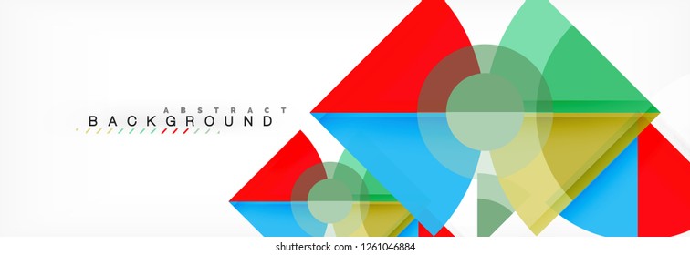 Modern geometric abstract background, vector trendy design