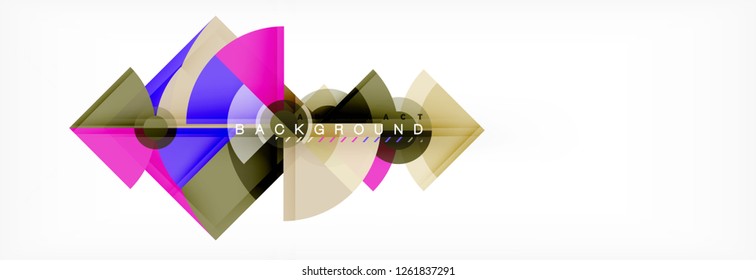Moderner, geometrischer abstrakter Hintergrund, Vektorgrafik-Design