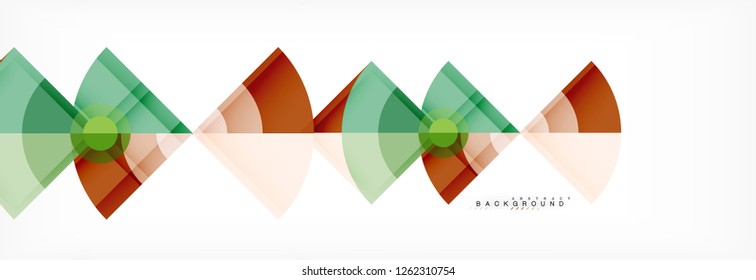 Modern geometric abstract background, vector trendy design