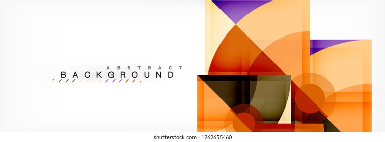 Modern geometric abstract background, vector trendy design