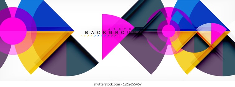 Modern geometric abstract background, vector trendy design