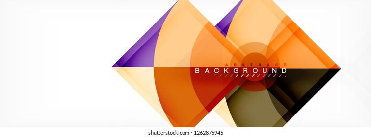 Modern geometric abstract background, vector trendy design