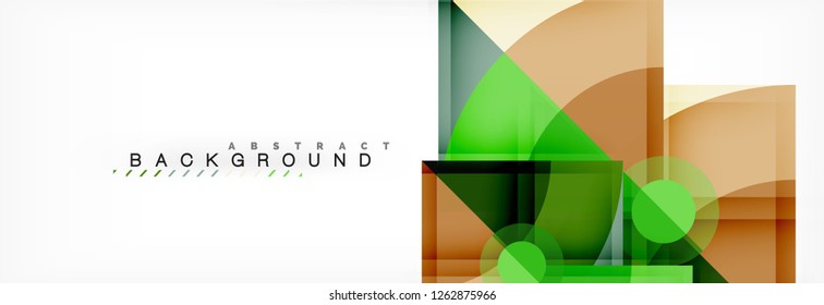 Modern geometric abstract background, vector trendy design