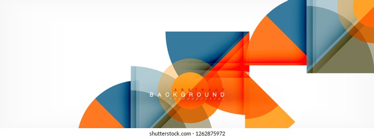Modern geometric abstract background, vector trendy design