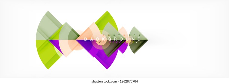 Modern geometric abstract background, vector trendy design