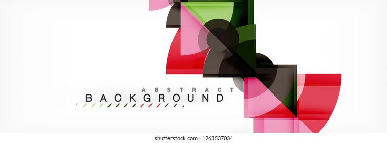 Modern geometric abstract background, vector trendy design