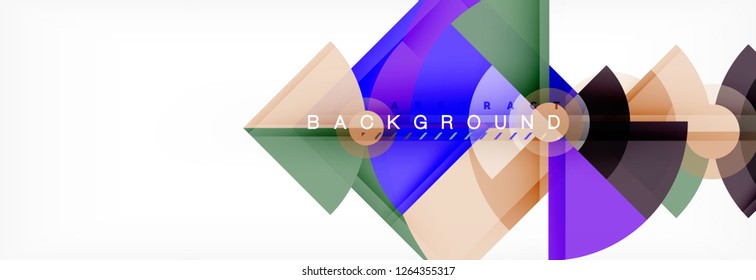 Modern geometric abstract background, vector trendy design