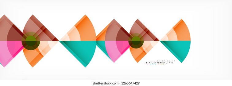Modern geometric abstract background, vector trendy design