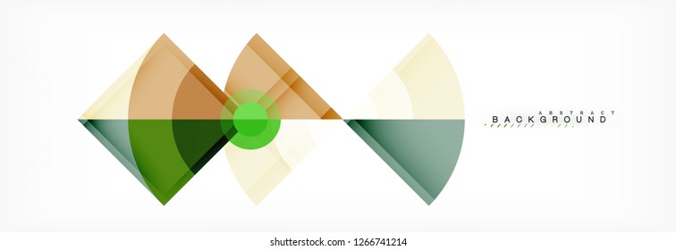 Modern geometric abstract background, vector trendy design