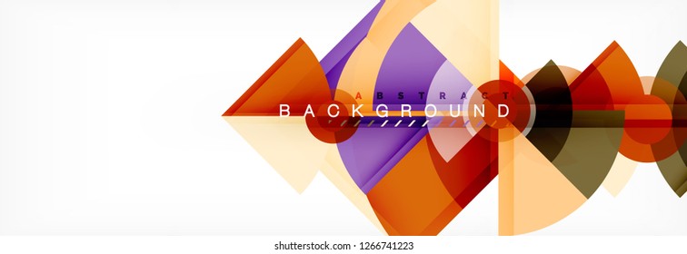 Modern geometric abstract background, vector trendy design