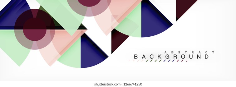 Modern geometric abstract background, vector trendy design