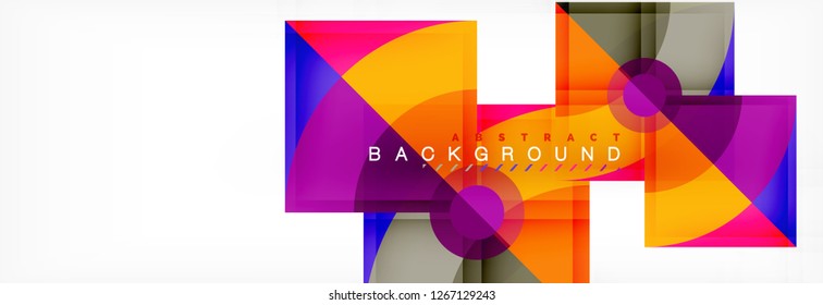 Modern geometric abstract background, vector trendy design