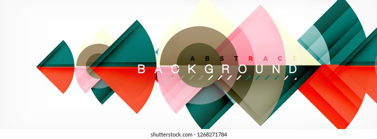 Modern geometric abstract background, vector trendy design