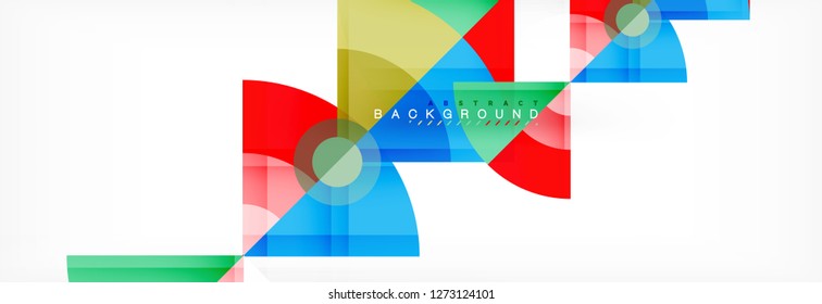 Modern geometric abstract background, vector trendy design