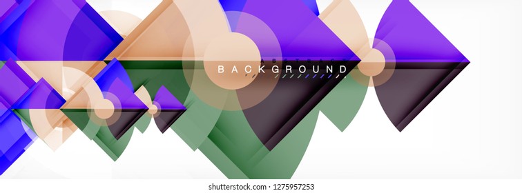 Modern geometric abstract background, vector trendy design