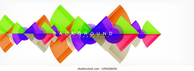 Modern geometric abstract background, vector trendy design