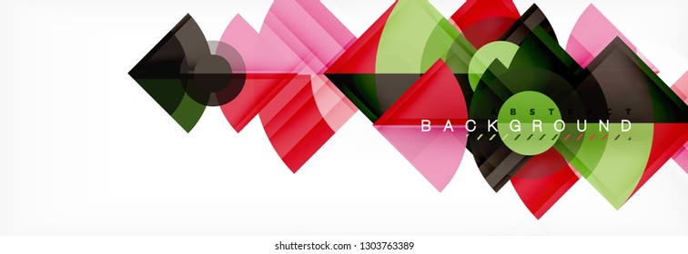 Modern geometric abstract background, vector trendy design