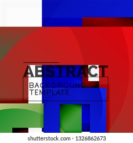 Modern geometric abstract background, vector template