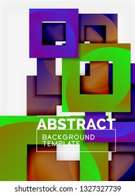 Modern geometric abstract background, vector template