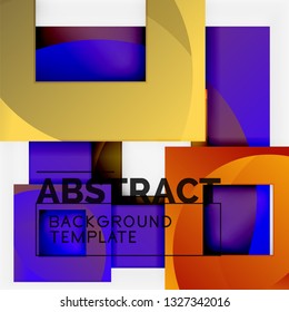 Modern geometric abstract background, vector template