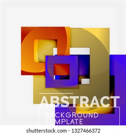Modern geometric abstract background, vector template