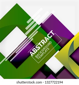 Fondo abstracto geométrico moderno, plantilla vectorial