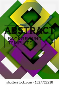 Moderner, geometrischer abstrakter Hintergrund, Vektorgrafik-Vorlage