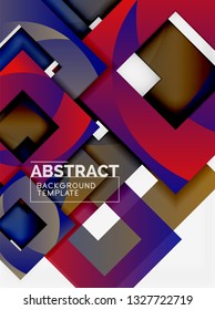 Modern geometric abstract background, vector template