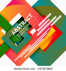 Modern geometric abstract background, vector template