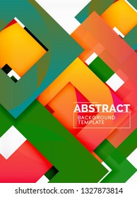 Fondo abstracto geométrico moderno, plantilla vectorial