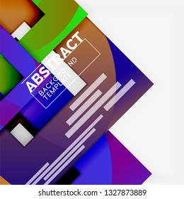 Modern geometric abstract background, vector template