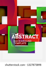 Modern geometric abstract background, vector template