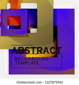 Modern geometric abstract background, vector template