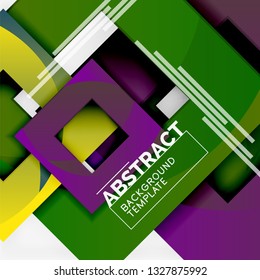 Modern geometric abstract background, vector template