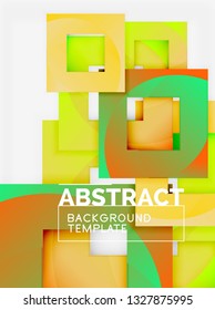 Modern geometric abstract background, vector template