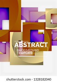 Modern geometric abstract background, vector template
