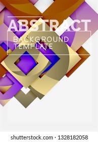 Modern geometric abstract background, vector template